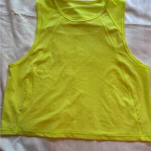 Lululemon Athletica Neon Yellow Tank Top
